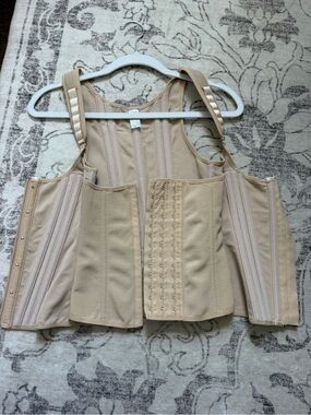 Beige Waist Trainer Corset Vest